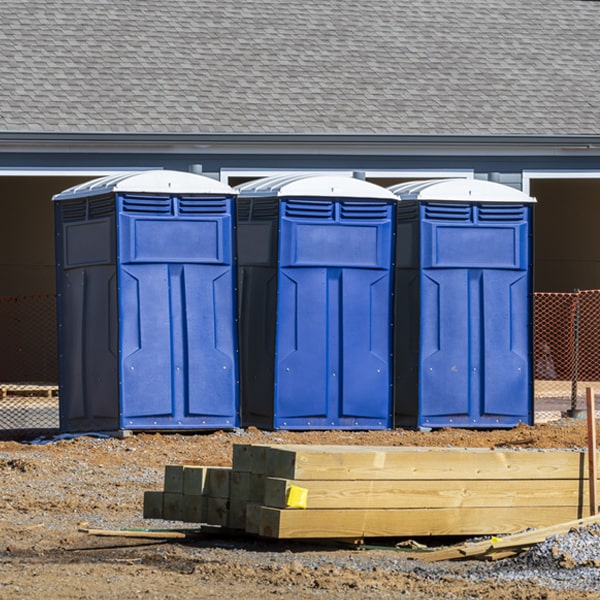 what is the expected delivery and pickup timeframe for the portable toilets in Printer